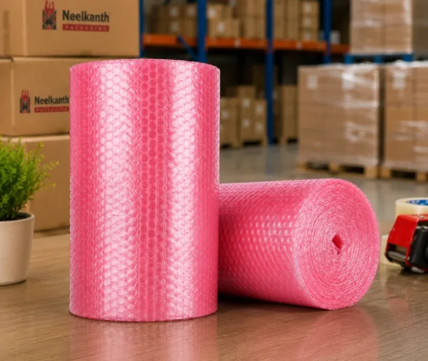Anti-Static Pink Air Bubble Roll