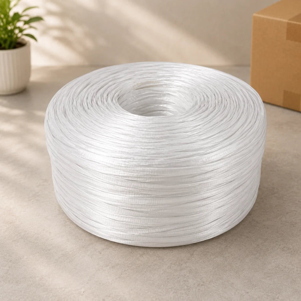White PP Packing Twine Roll