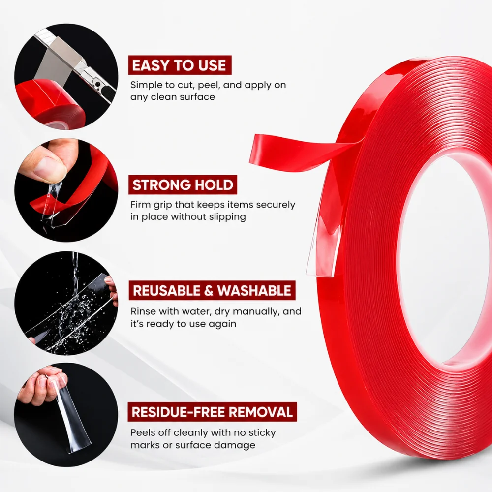 Red Polyester Tape - Image 2